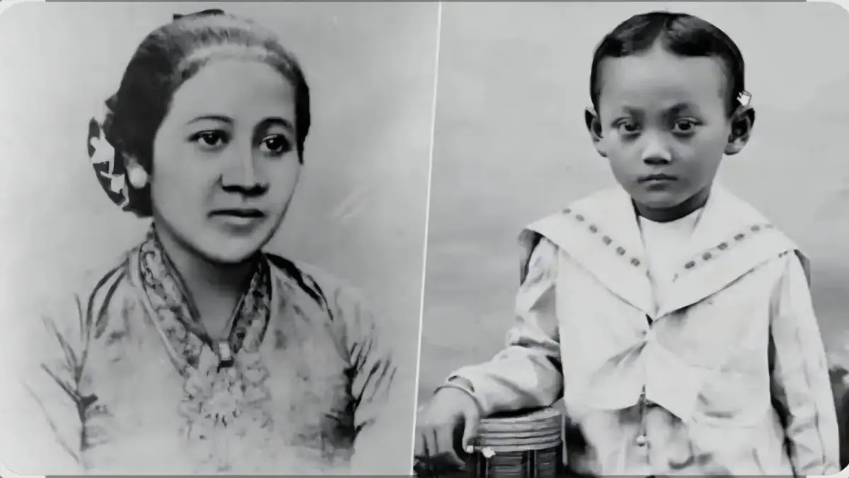R.A Kartini dan putranya, Soesalit Djojoadhiningrat. (Ceposonline.com/Istimewa)