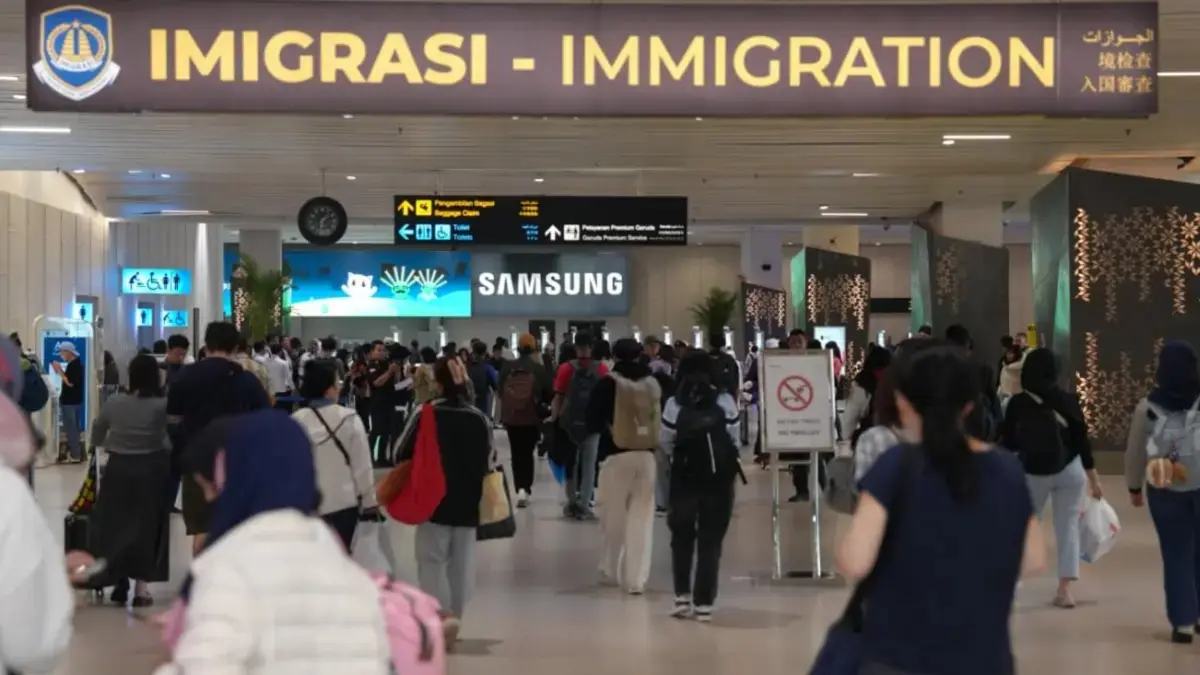 Suasana di Imigrasi Bandara Soekarno-Hatta. (Istimewa)