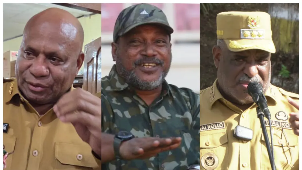 Matius Fakhiri, Jack Komboy dan Abisai Rollo. (DOK CEPOSONLINE) 