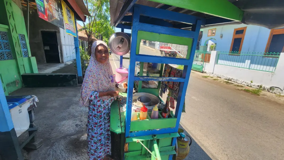 Penjual cilok Milischa Kasib. (INSTAGRAM) 