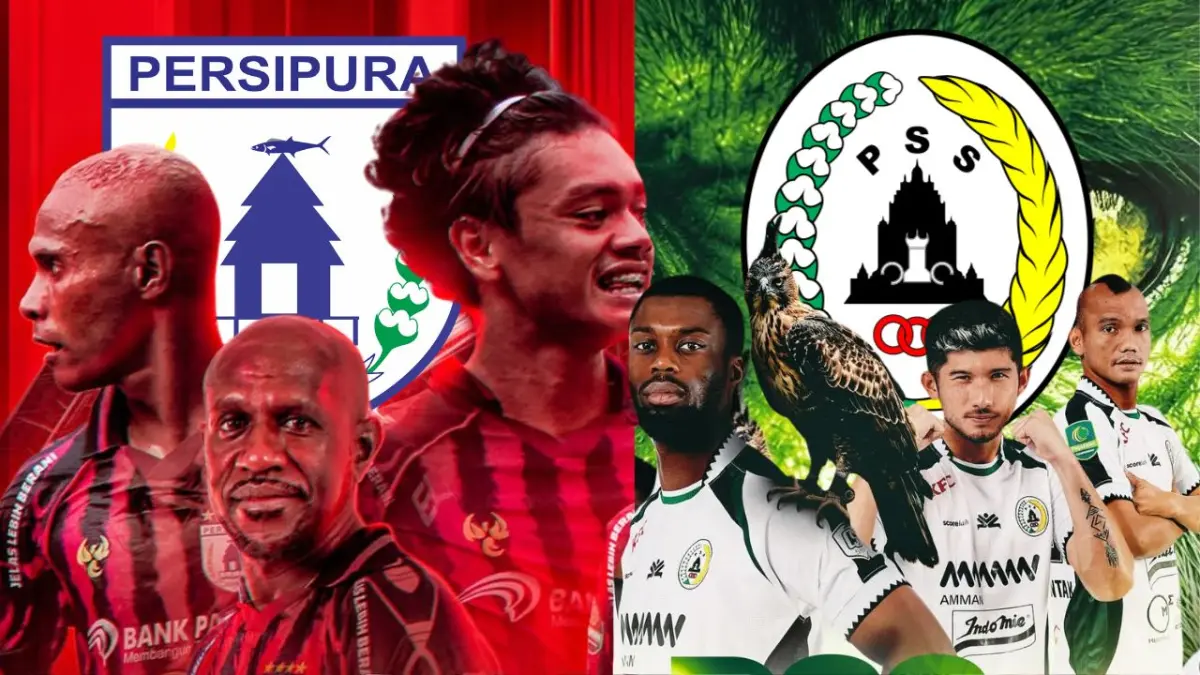 Kolase Foto (PERSIPURA JAYAPURA DAN PSS SLEMAN).