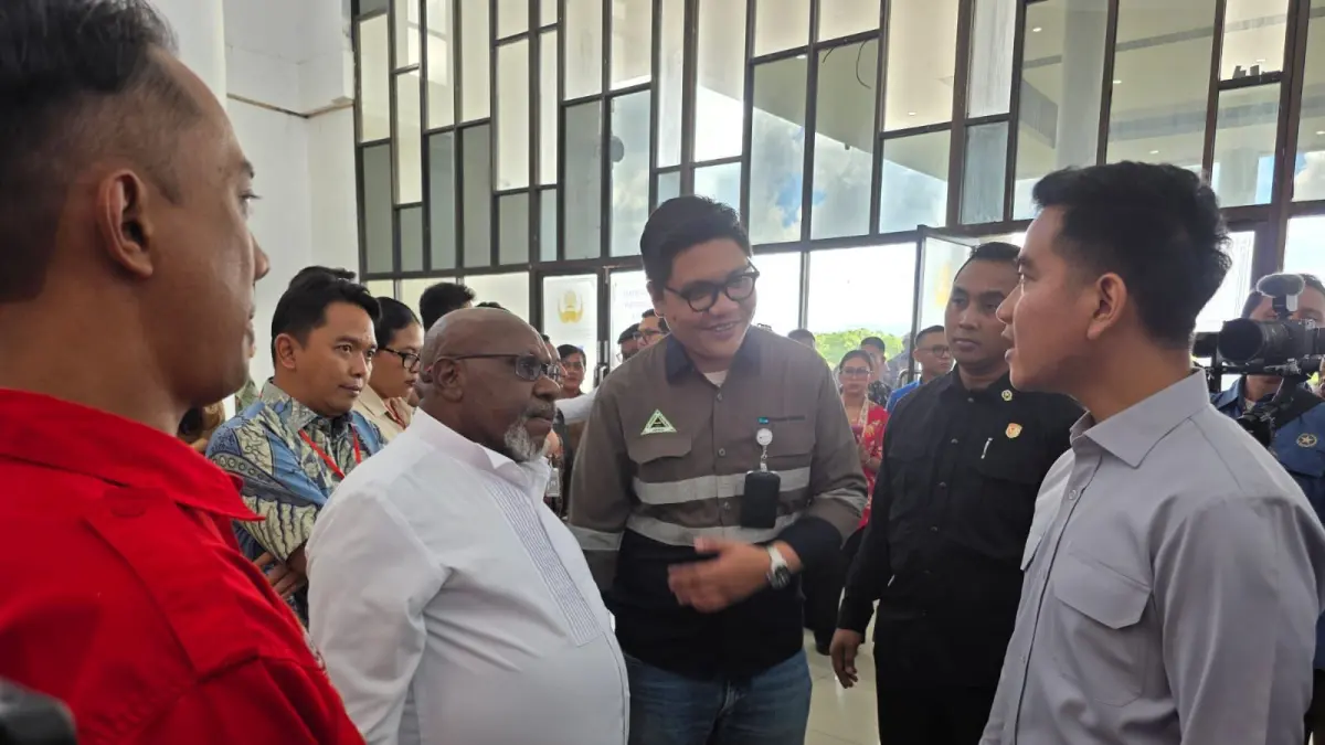 Pertemuan Jackson Beanal bersama Wapres Gibran. (CEPOSONLINE.COM/Dokumen).