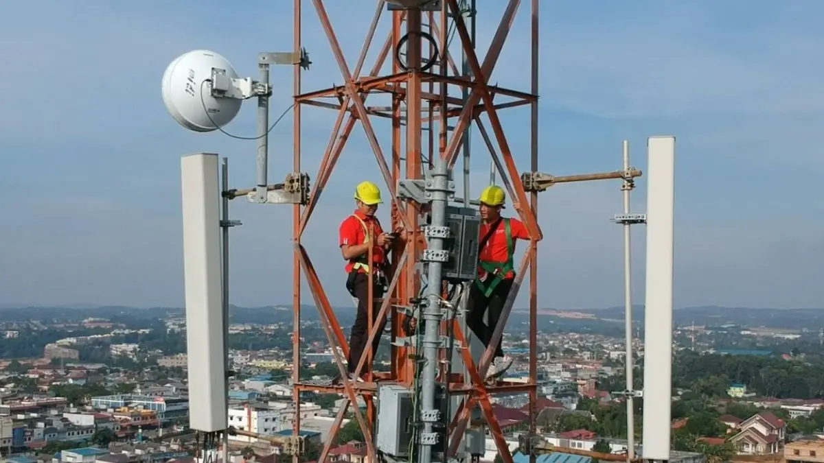 Ilustrasi Tower Telkomsel. (ANTARA) 