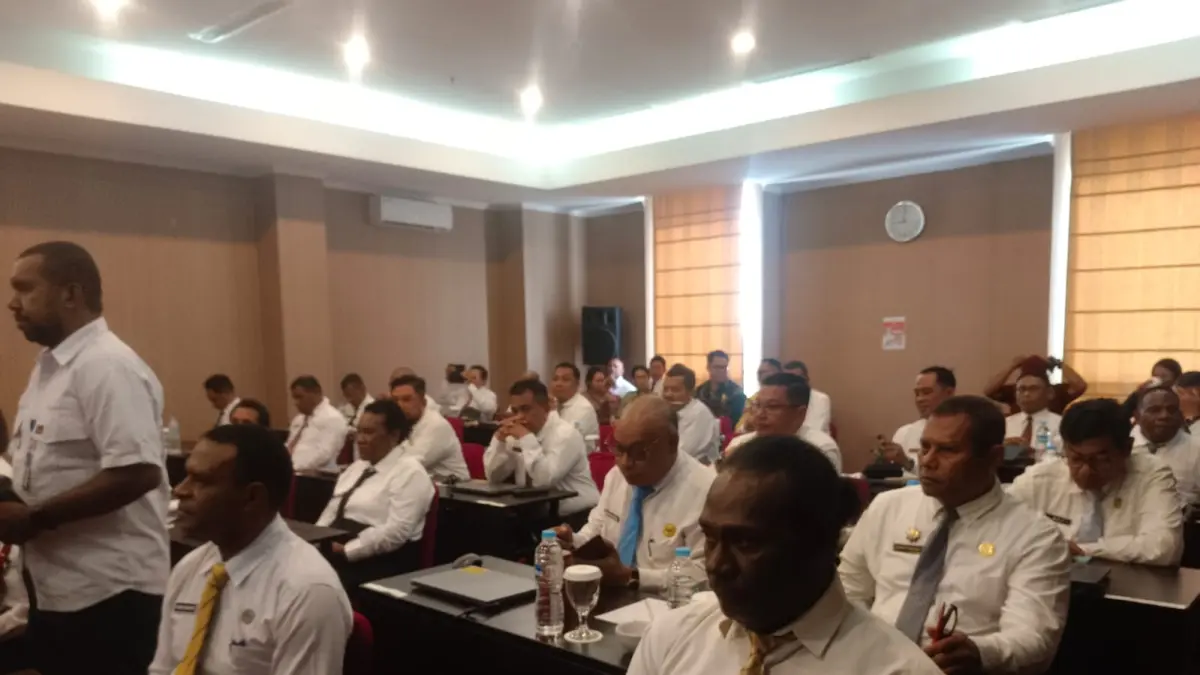 Para peserta seleksi terbuka untuk lima pimpinan OPD lingkup Pemprov Papua Selatan &nbsp;saat mengikuti &nbsp;seleksi kompetensi manajerial dan sosial kultural, Selasa (19/5/2026) &nbsp; (Sulo/Ceposonline.com) &nbsp;