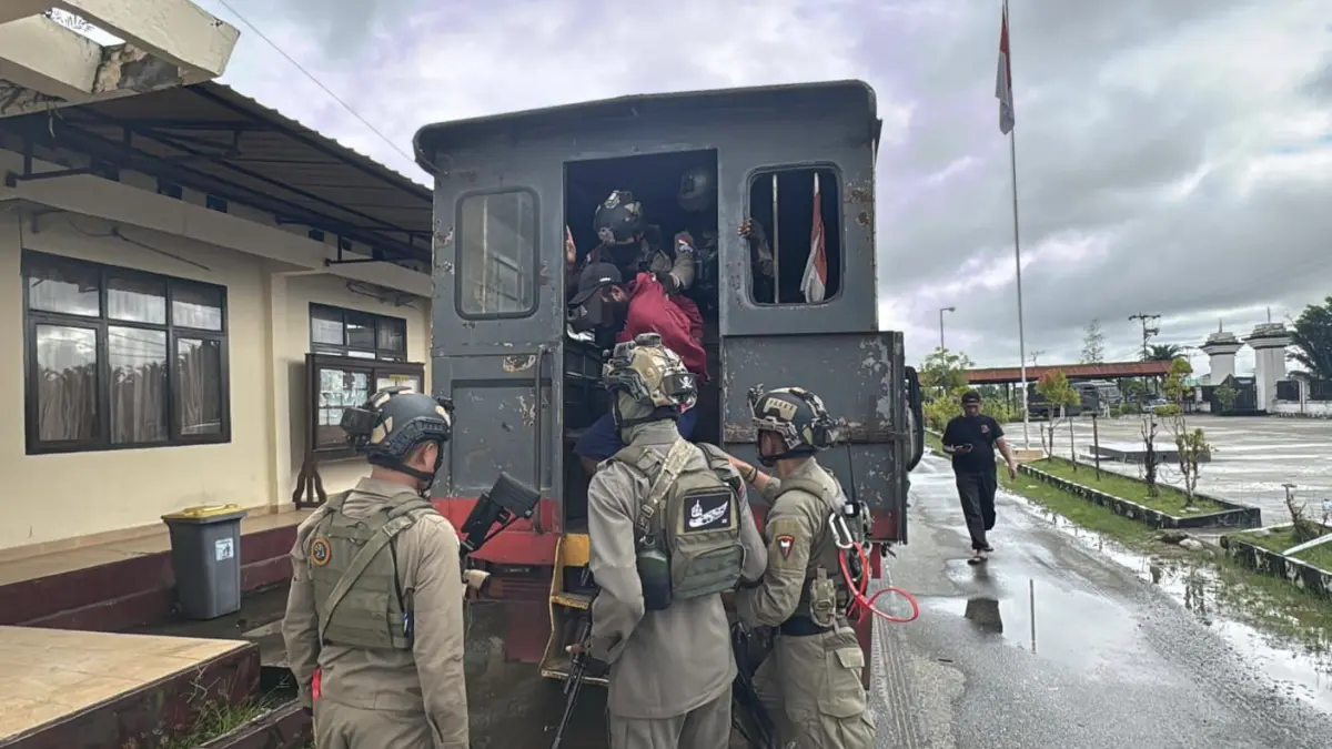 Pentolan KKB berinisial YB yang berhasil diamankan Satgas ODC di Yahukimo. (Foto: Istimewa/Satgas ODC).