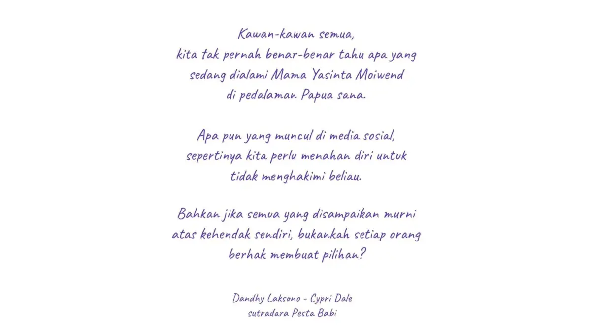 Tangkapan layar instagram @Dandhy_Laksono