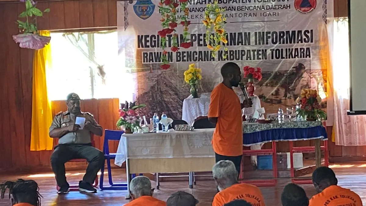 Pelatihan Pelayanan Informasi Rawan Bencana yang dipusatkan di Distrik Timori, wilayah Kembu, Tolikara,Senin 25 Mei 2026.
(Ceposonline.com/Dismkomdigi Tolikara)