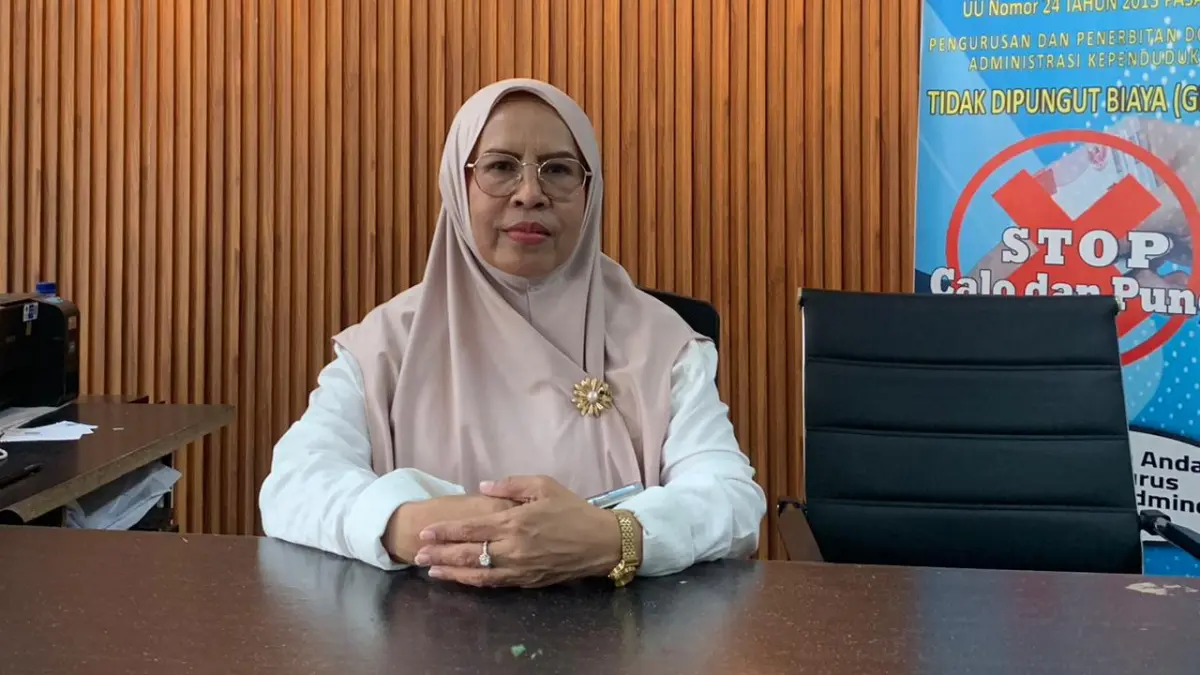 Plt. Sekretaris Disdukcapil Kabupaten Mimika, Yuyun Bauw, (Ceposonline.com/Istimewa).&nbsp;