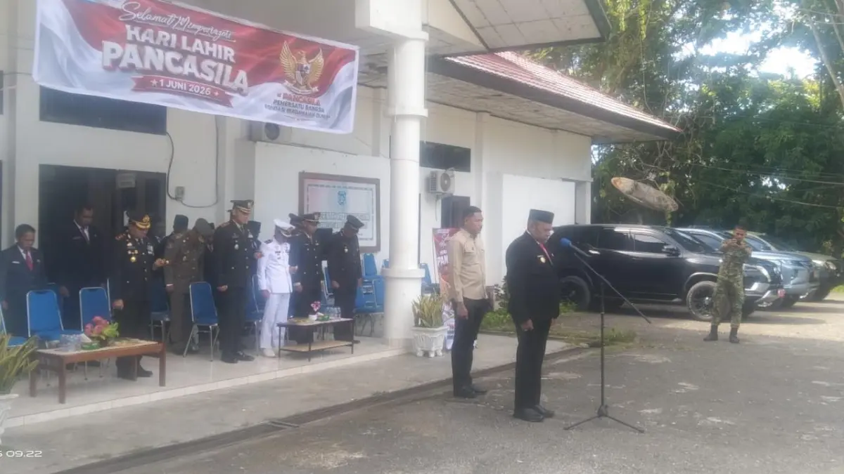 Upacara Hari Lahir Pancasilan di Sarmi. (CEPOSONLINE.COM/VICKY) 