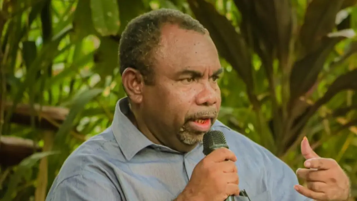 Ketua PAHAM Papua, Gustav R Kawer.(Ceposonline.com/Dokumen)