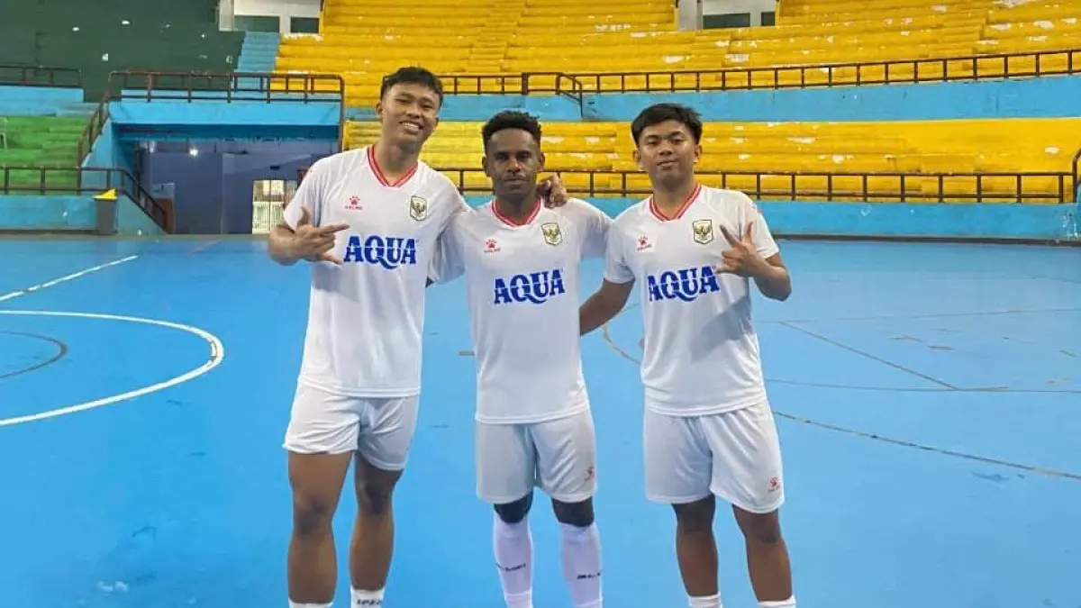 Ketiga pemain Jayapura saat mengikuti seleksi Timnas Futsal U17 di Jakarta beberapa waktu lalu. (Istimewa).