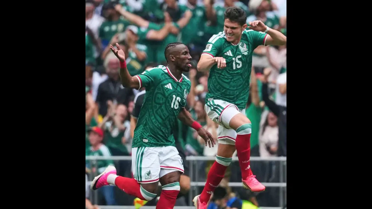 Meksiko 2-0 atas Afrika Selatan pada laga perdana Grup A di Estadio Azteca, Mexico City, Jumat (12/6) pagi.&nbsp;(X.COM)