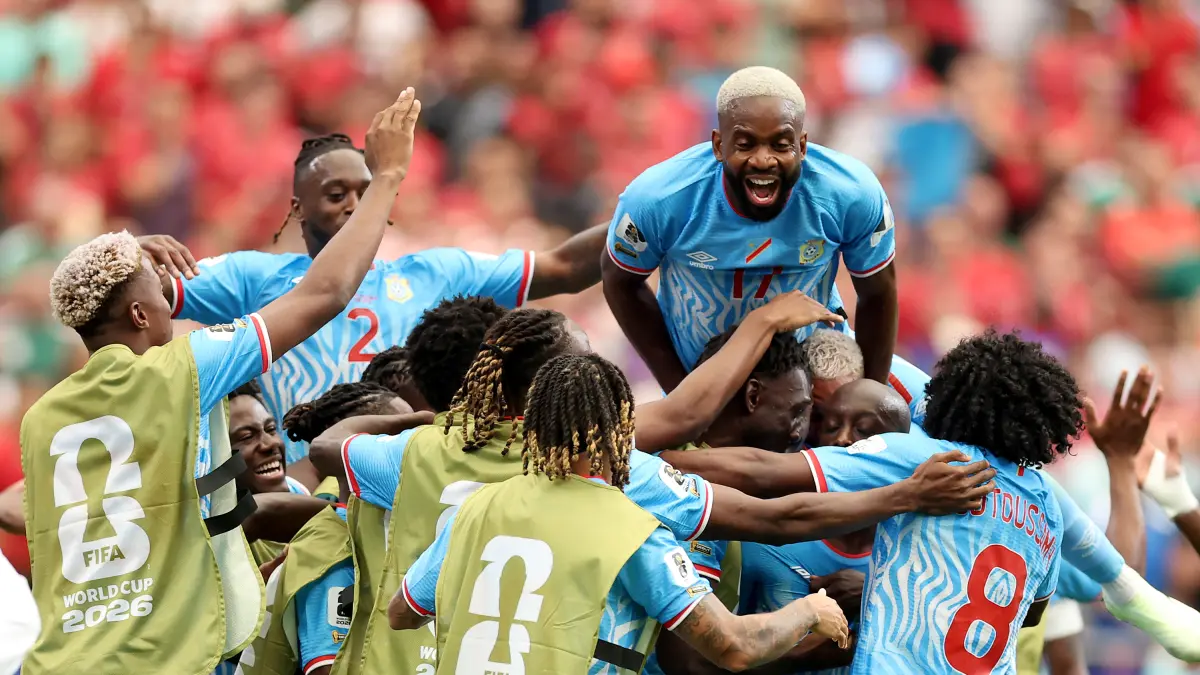Selebrasi pemain Kongo. (X) 