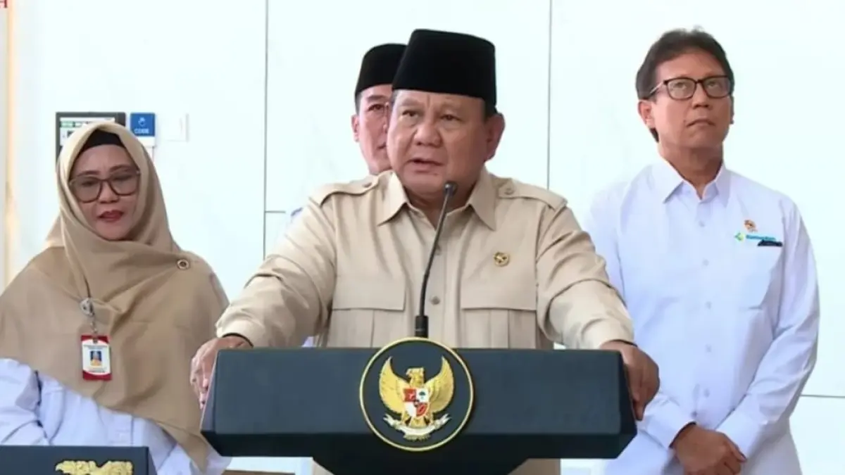 Presiden Prabowo Subianto. (Youtube Setpres)&nbsp;