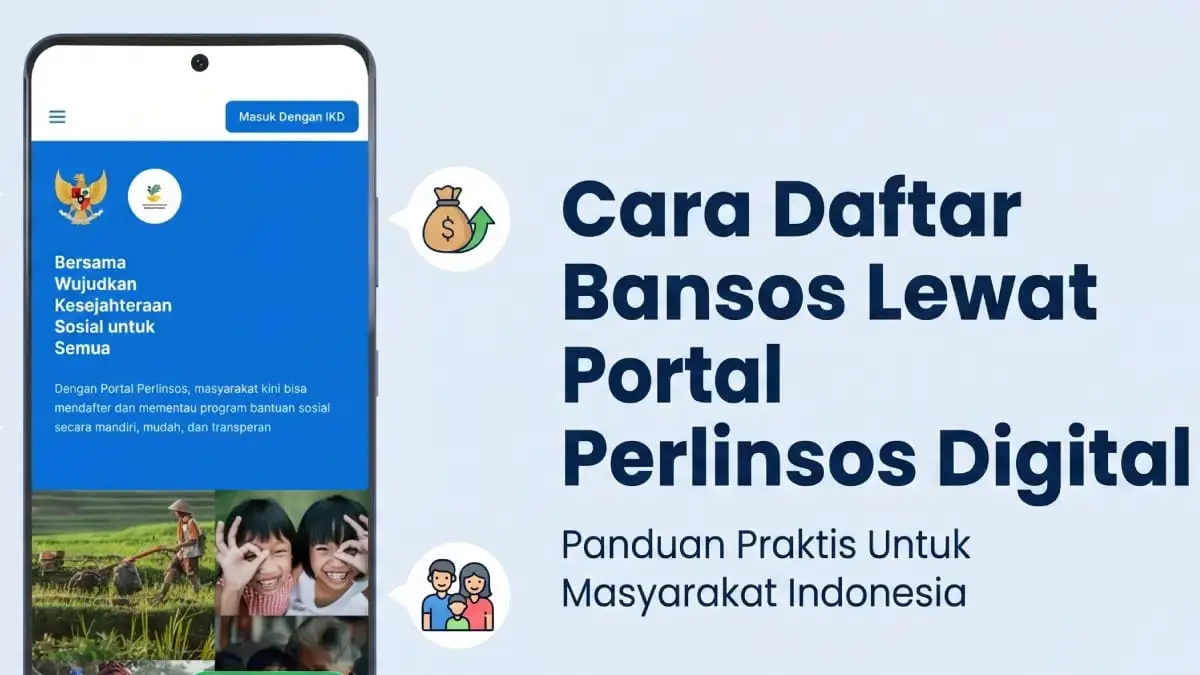 Cara daftar bansos online lewat Perlinsos Digital.&nbsp;(Ceposonline.com/Ist)