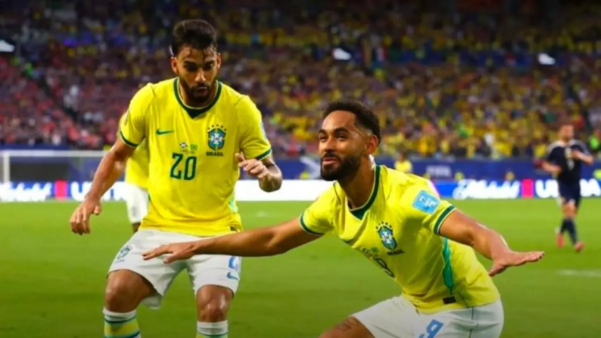 Satu gol Mathias Cunha membantu Brasil mengalahkan Skotlandia 3-0.(x) 