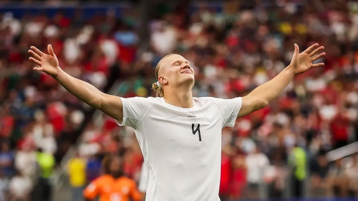 Erling Haaland antar Norwegia singkirkan Pantai Gading di Stadion Dallas, Arlington, Rabu (1/7/2026) pagi WIT.&nbsp;(X) 