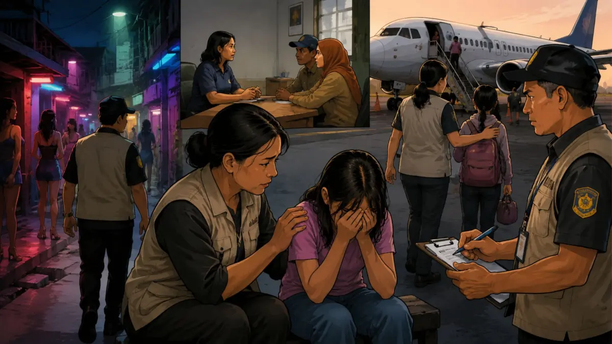 Ilustrasi Modus Pemalsuan KTP Usia Kerja, Anak Korban TPPO di Lokalisasi Mimika Dipulangkan.