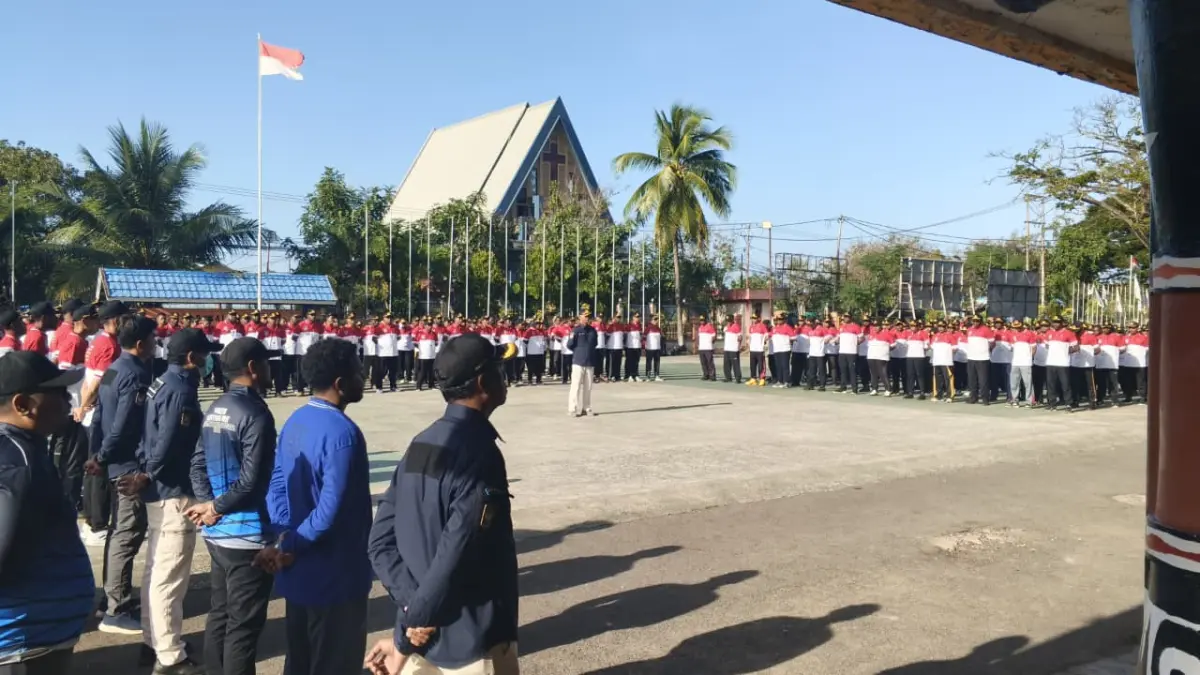 Pembukaan kegiatan Mental, Fisik dan Disiplin (MFD) CPNS golongan II Pemprov Papua Selatan di GOR Hiad Say Merauke, Rabu (1/6/2026).
(Ceposonline.com/Biro Umum Papsel)