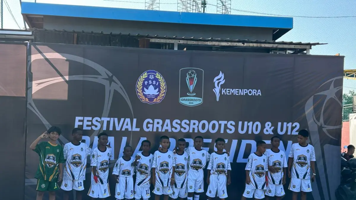 Tim SSB Amungsa FC sesaat sebelum bertanding melawan AGAS, tim asal Sumatera. (Foto: Istimewa).