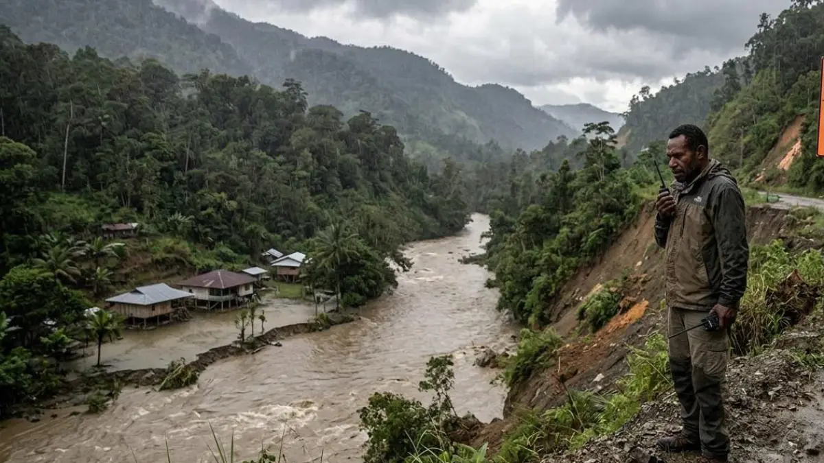 BMKG Keluarkan Peringatan Dini, Delapan Kabupaten di Papua Tengah Rawan Banjir dan Longsor
