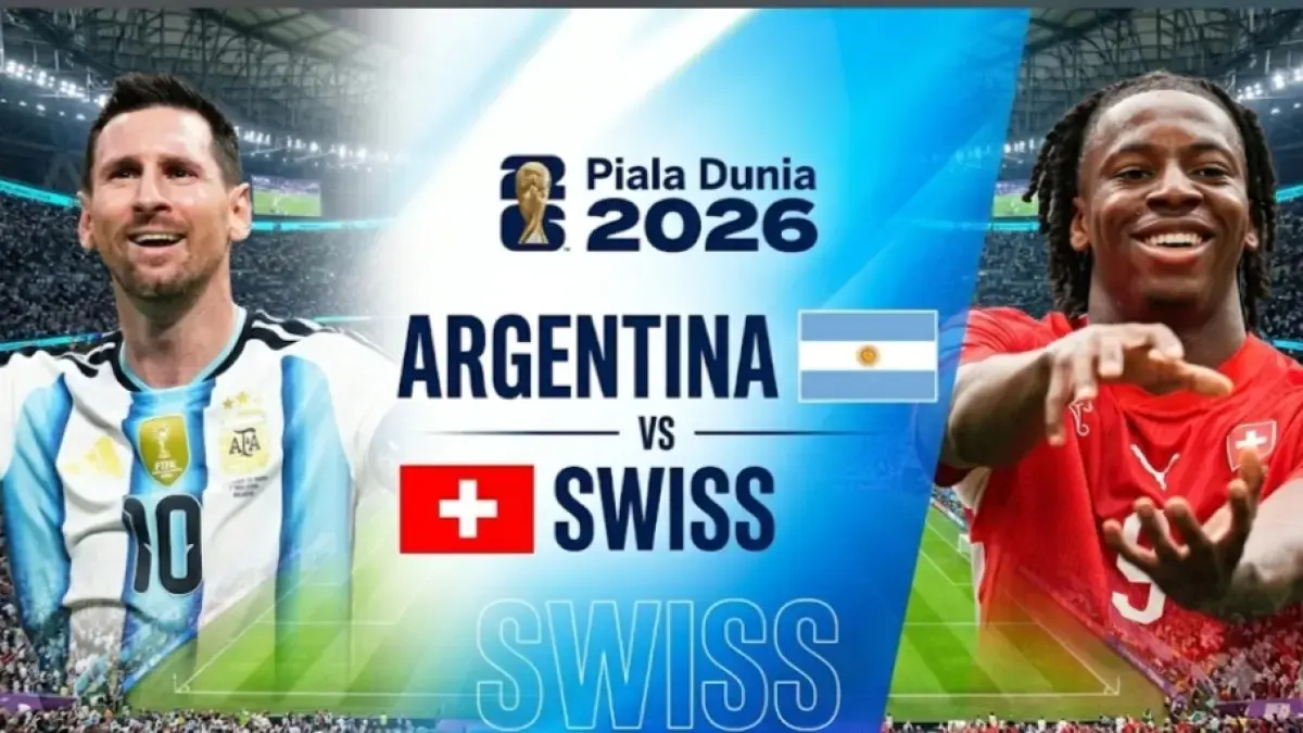 Argentina diunggulkan kalahkan Swiss. (Opta/Gemini AI)