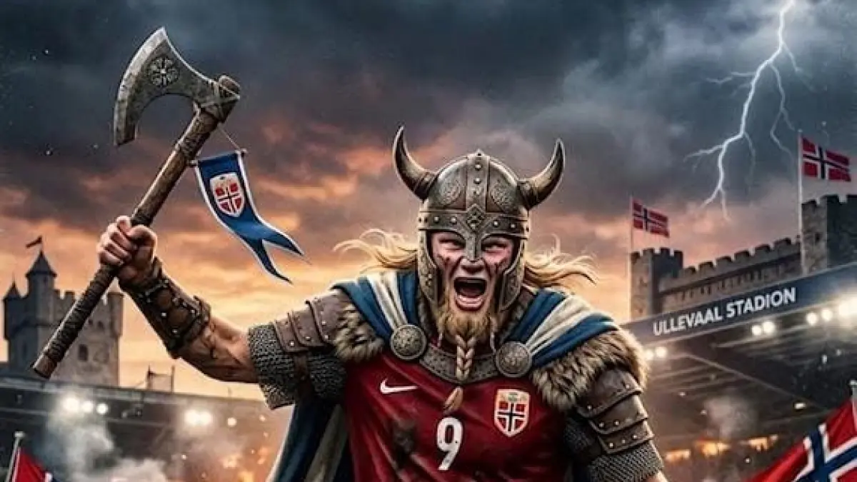 Ilustrasi Erling Halaand. (AI) 