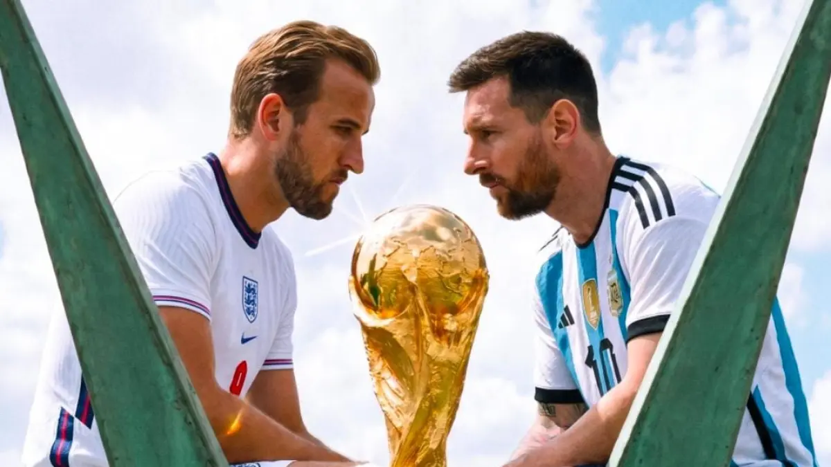 Ilustrasi Inggris vs Argentina. (X) 