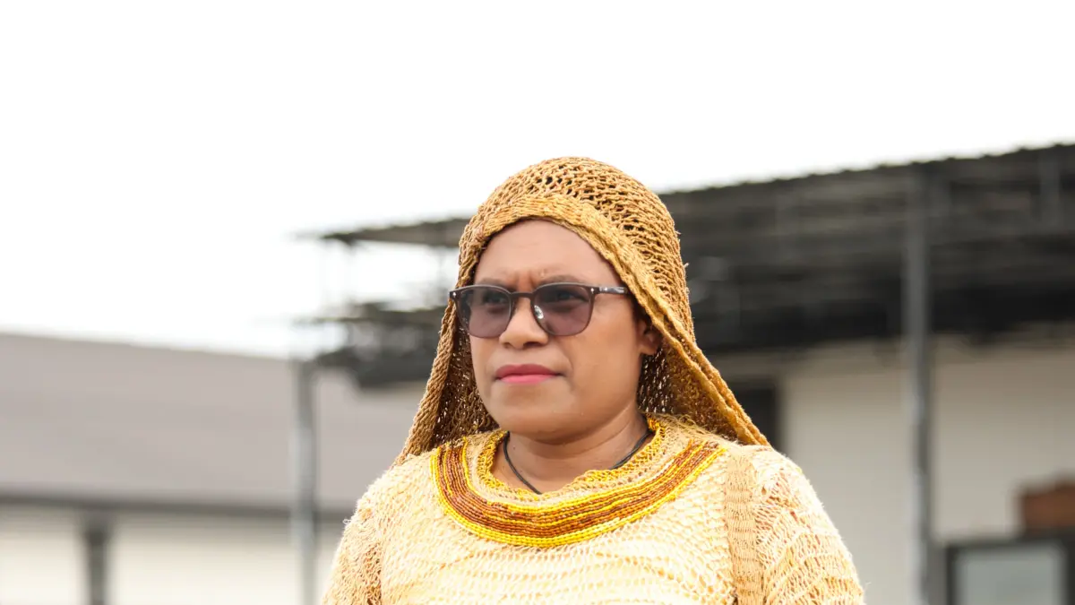 Kepala Biro Umum sekaligus Ketua Panitia HUT ke-4 Provinsi Papua Tengah, Vivian Andenita Gobai. (CEPOSONLINE.COM/HUMAS PEMPROV)