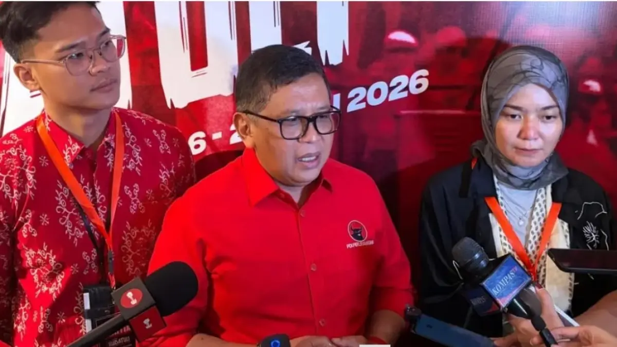 Sekretaris Jenderal (Sekjen) PDI Perjuangan, Hasto Kristiyanto, di Taman Ismail Marzuki (TIM), Jakarta, Selasa (21/7). (Muhamad Ridwan/JawaPos.com