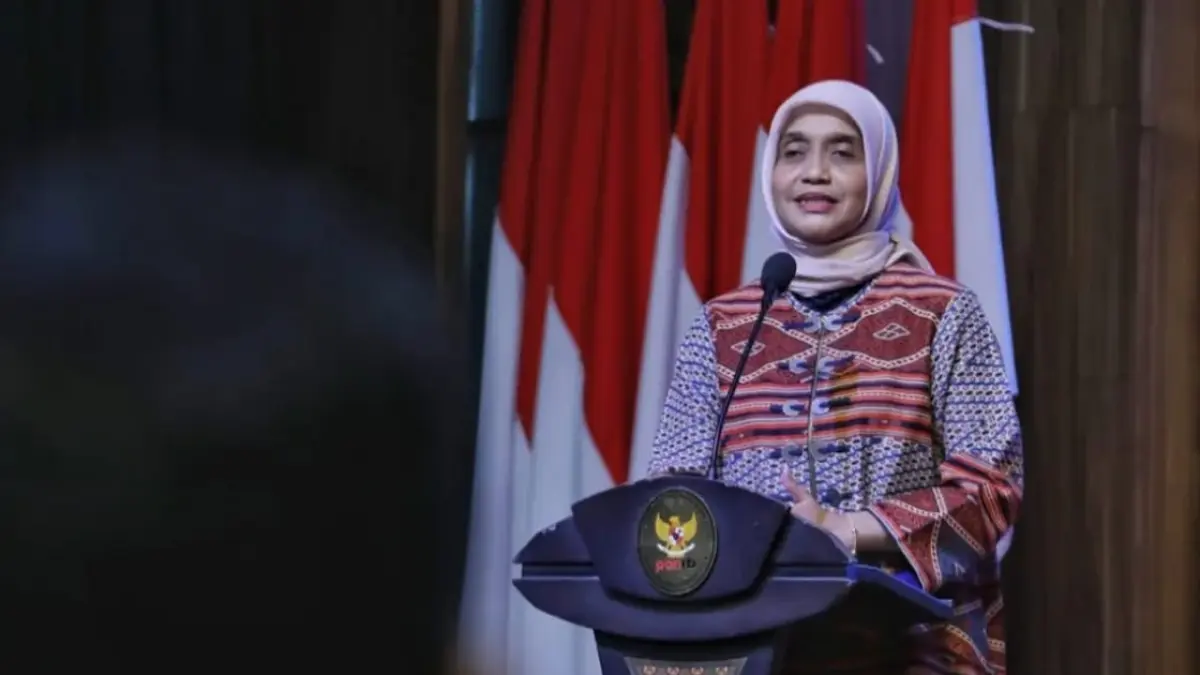 Sekretaris Kementerian PANRB Reni Suzana sampaikan Pembukaan Program Magang Nasional Angkatan 2 Batch 1 Tahun 2026 Kementerian PANRB di Jakarta, Rabu, (22/7/2026). (Kemenpan RB)
