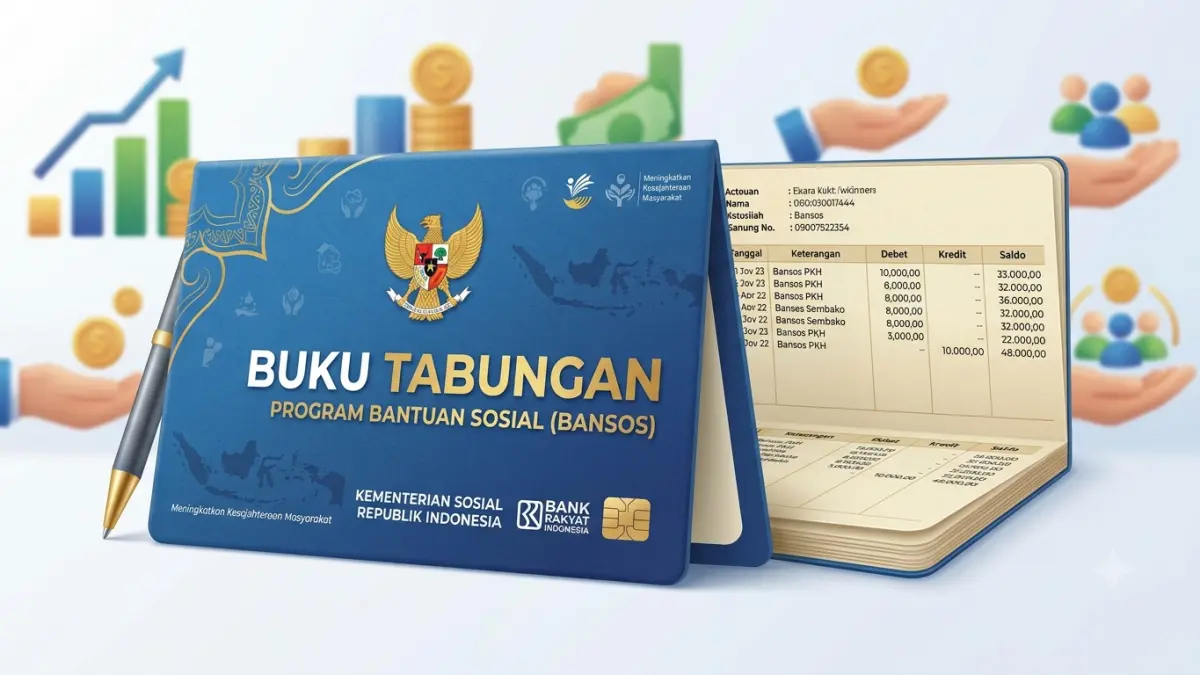 Ilustrasi buku Bansos. (AI) 