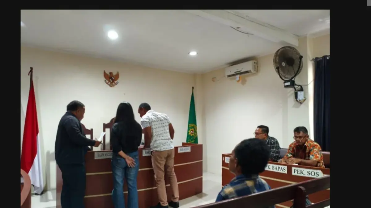 Prosesi sidang di Pngadilan Negeri Kota Jayapura.(CEPOSONLINE.COM/Istimewa)