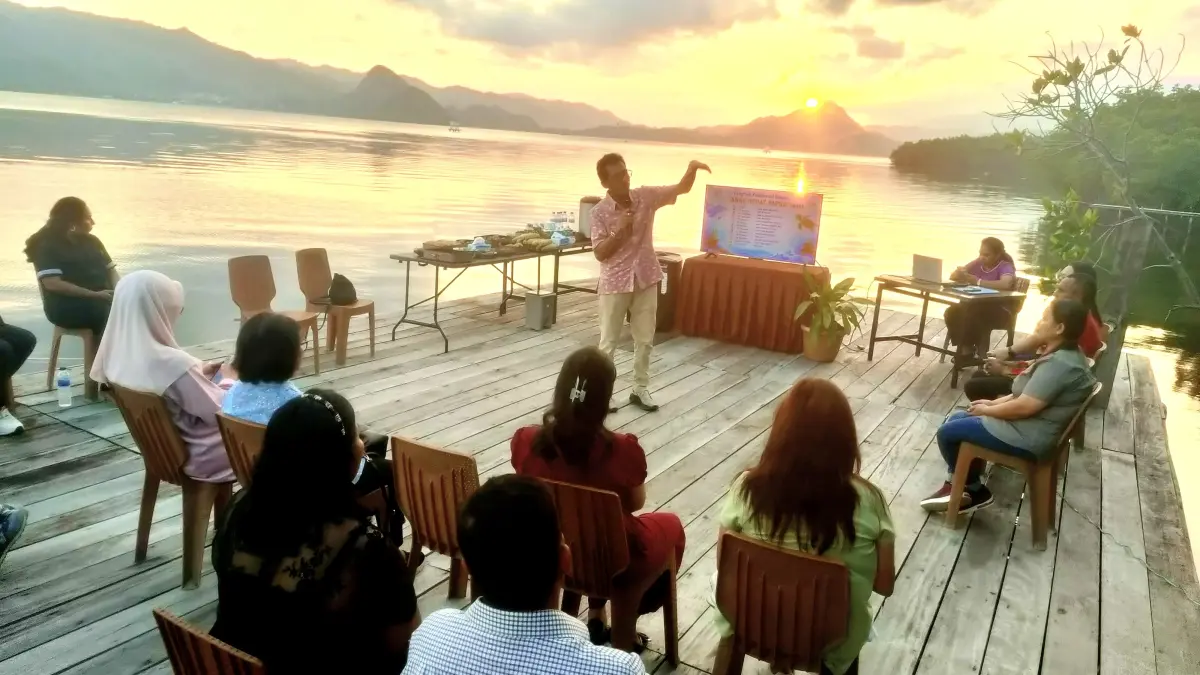  Sekolah Anak Hebat Papua menggelar diskusi bersama dengan pemerintah setempat di Holtekamp, Jayapura, pada, Sabtu (1/8/2026). (Ceposonline.com/Jimi)