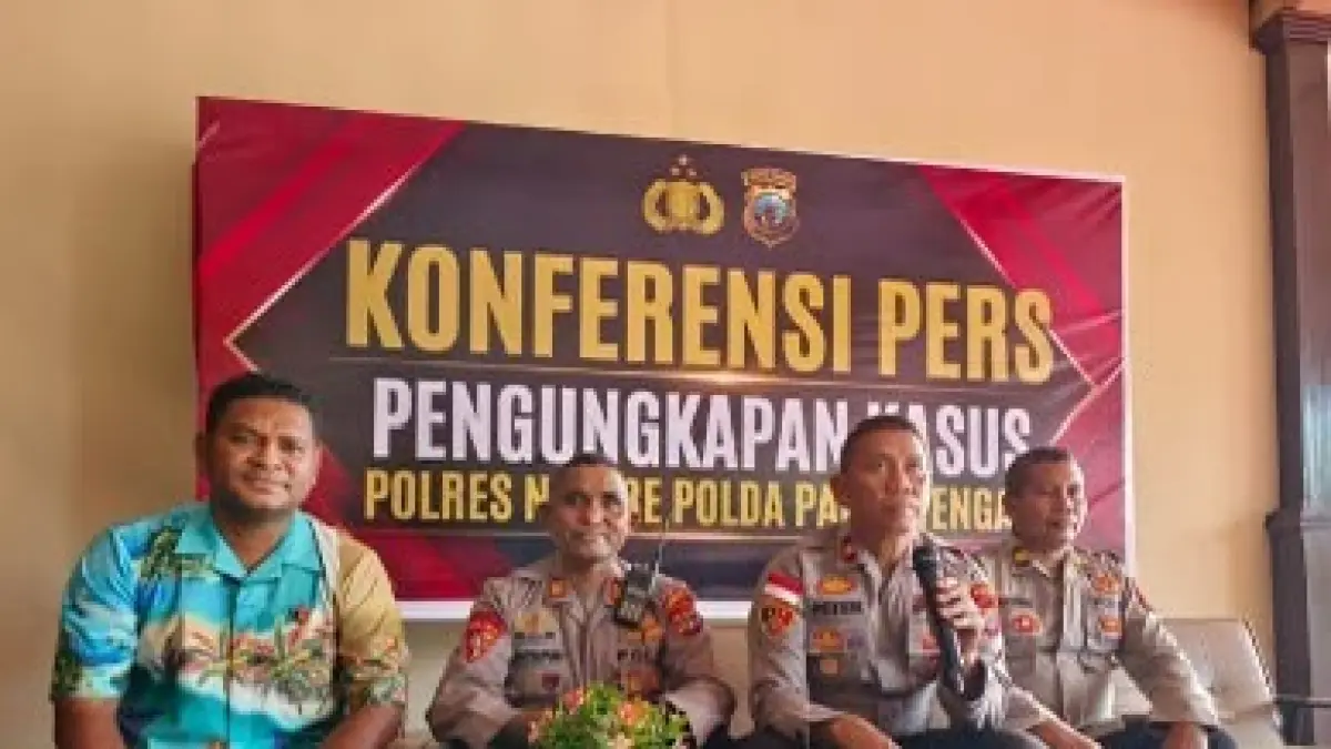  Wakapolres Nabire, Kompol Piter Kendek, saat memberikan keterangan. (CEPOSONLINE.COM/ISTIMEWA) 