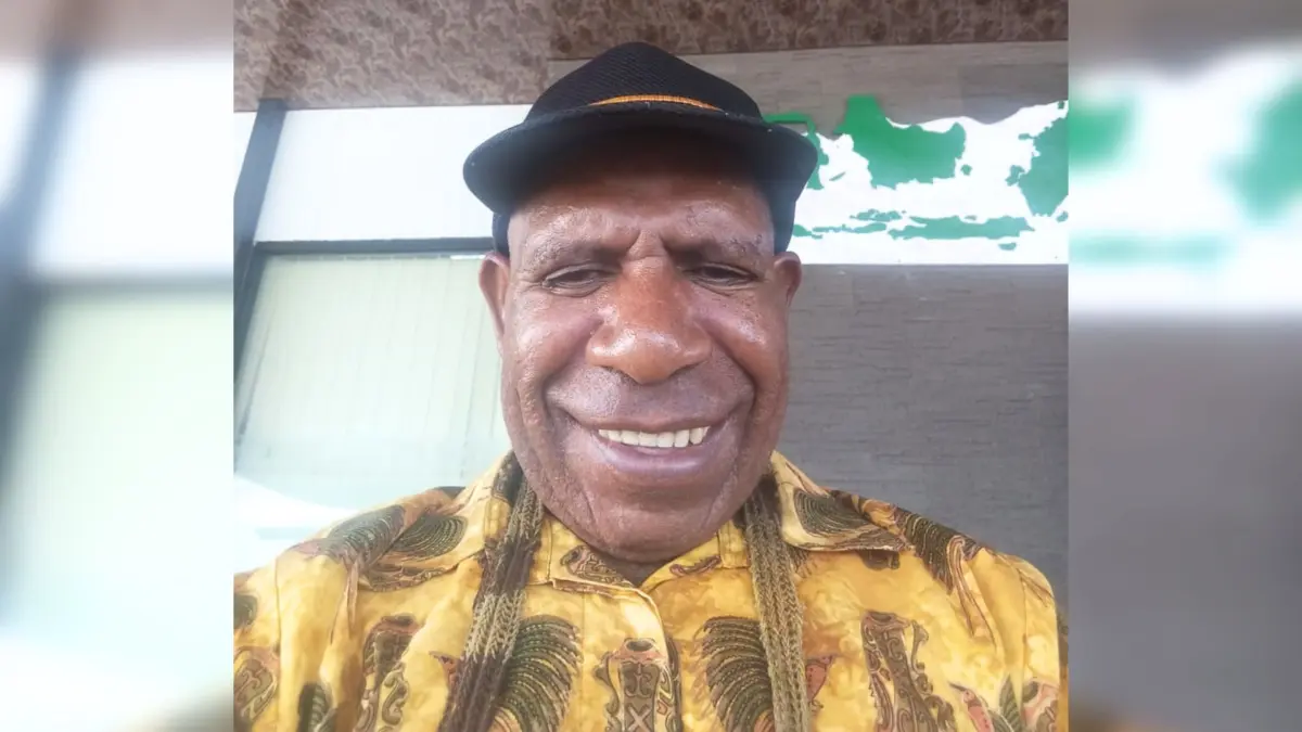 Kepala Suku Mee Provinsi Papua Tengah, Melkias Muyapa. (CEPOSONLINE.COM/ISTIMEWA)