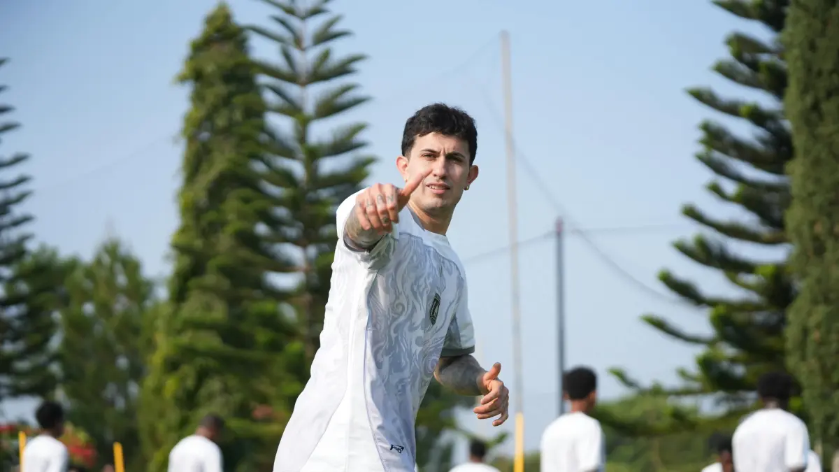 David Muller saat mengikuti pemusatan latihan (TC) Persipura Jayapura di Kabupaten Boyolali, Jawa Tengah, pada Jumat (14/8/2026). (CEPOSONLINE.COM/PERSIPURA).
