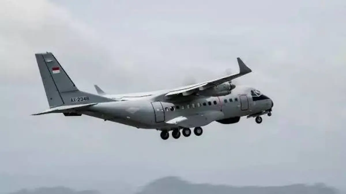 Ilustrasi Pesawat CN 235. (TNI AU)