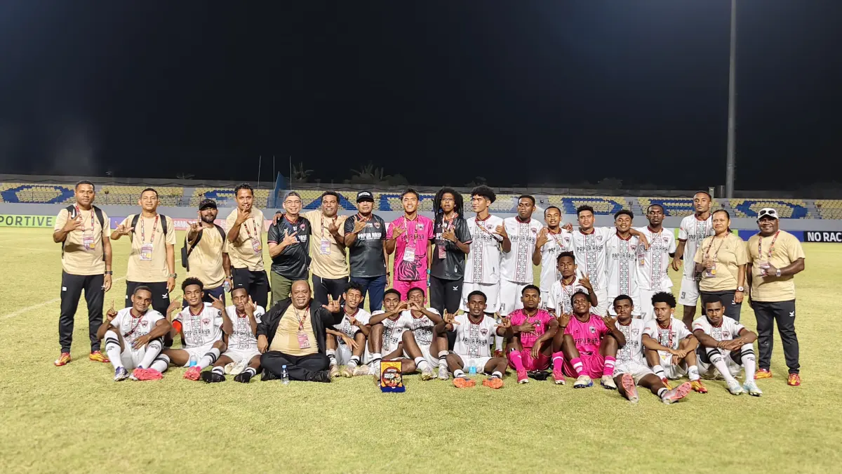 Skuad Banteng Papua Raya FC.(CEPOSONLINE.COM/ISTIMEWA)