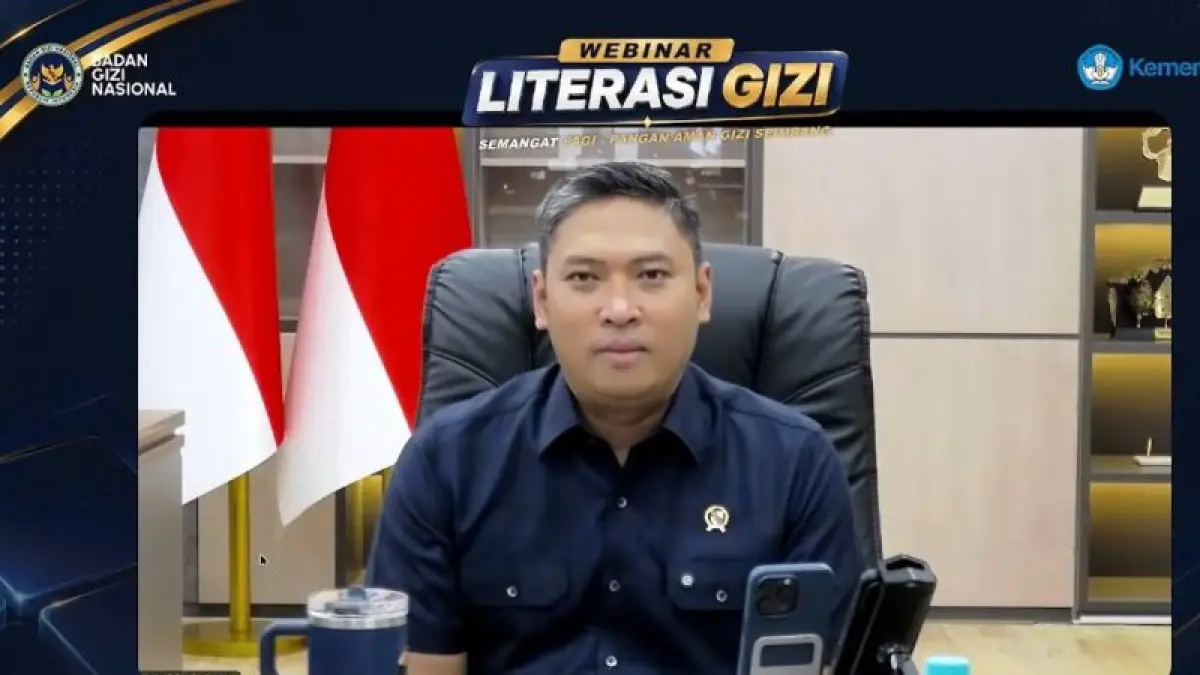 Kepala BGN Sudaryono dalam webinar Literasi Gizi dan Keamanan Pangan bagi Guru dalam Mendukung Program MBG yang diikuti di Jakarta, Rabu (12/8/2026). (CEPOSONLINE.COM/ANTARA/HO-BGN)