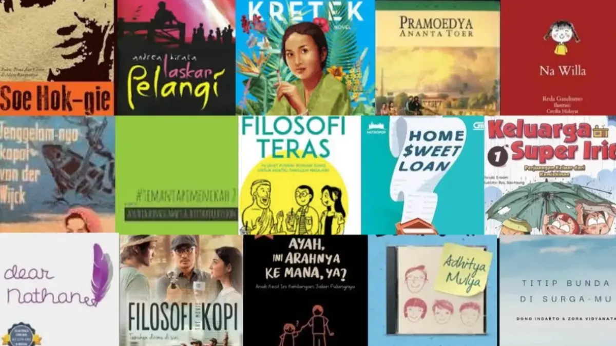 Adaptasi karya sastra dan buku ke layar lebar maupun serial terus menghidupkan dunia cerita Indonesia. (ISTIMEWA)