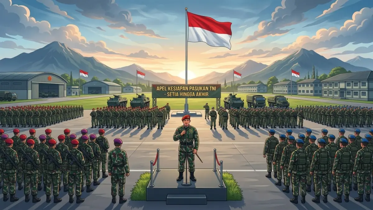 Ilustrasi prajurit TNI. (AI) 