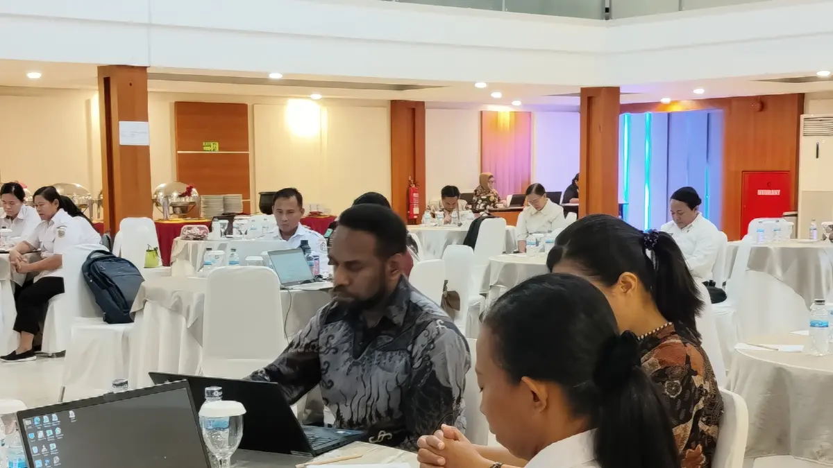 Kegiatan Lokakarya dengan lintas sektoral yang digelar Pemerintah Provinsi Papua bersama UNICEF, di Kotaraja, Kamis (3/9/2026). (CEPOSONLINE.COM/JIMI).
