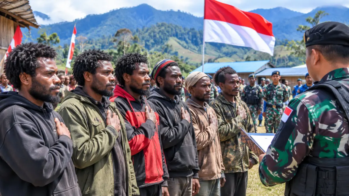 ILUSTRASI Enam Orang dari Kelompok OPM Kembali ke NKRI, Ikrar Setia di Intan Jaya dan Puncak