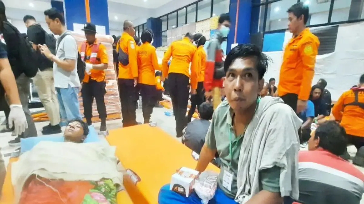 Riyanda penumpang selamat Kapal Virgo Transport 8 ditemui di Pelabuhan Trisakti Banjarmasin, Minggu malam (13/9/2026). (CEPOSINLINE.COM/ANTARA/Firman)