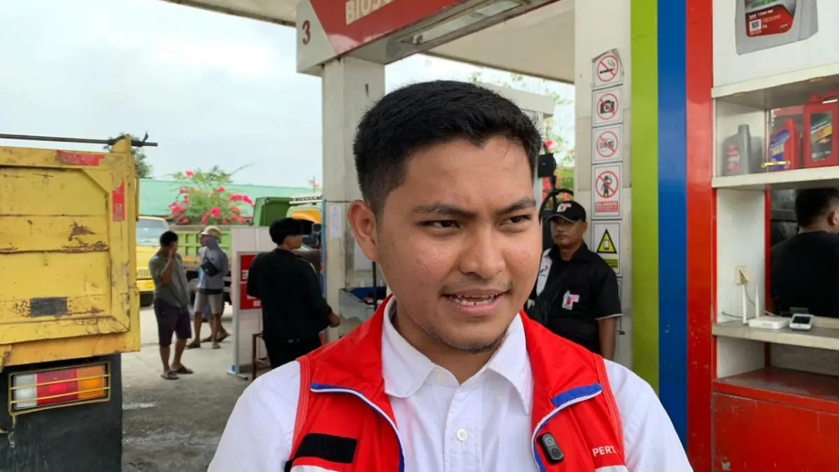 Sales Branch Manager (SBM) PT Pertamina Patra Niaga Rayon II Papua Tengah, Junaedi Kala. (CEPOSONLINE.COM/MOH. WAHYU WELERUBUN).