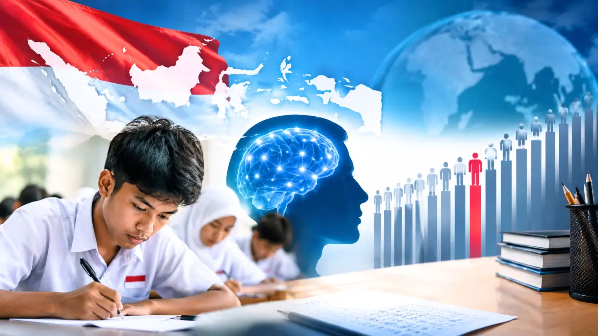 Ilustrasi IQ Rata-rata Orang Indonesia 89,96, Peringkat 126 dari 137 Negara.