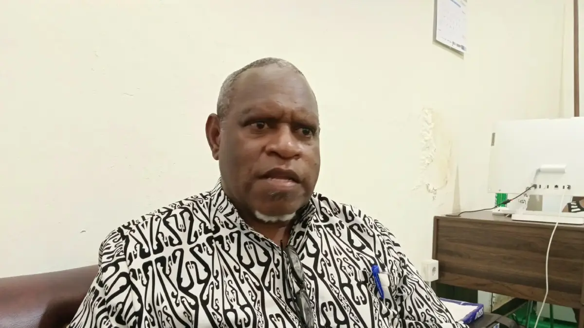 Ketua MRP Papua Selatan Damianus Katayu&nbsp;
(CEPOSONLINE.COM/SULO)