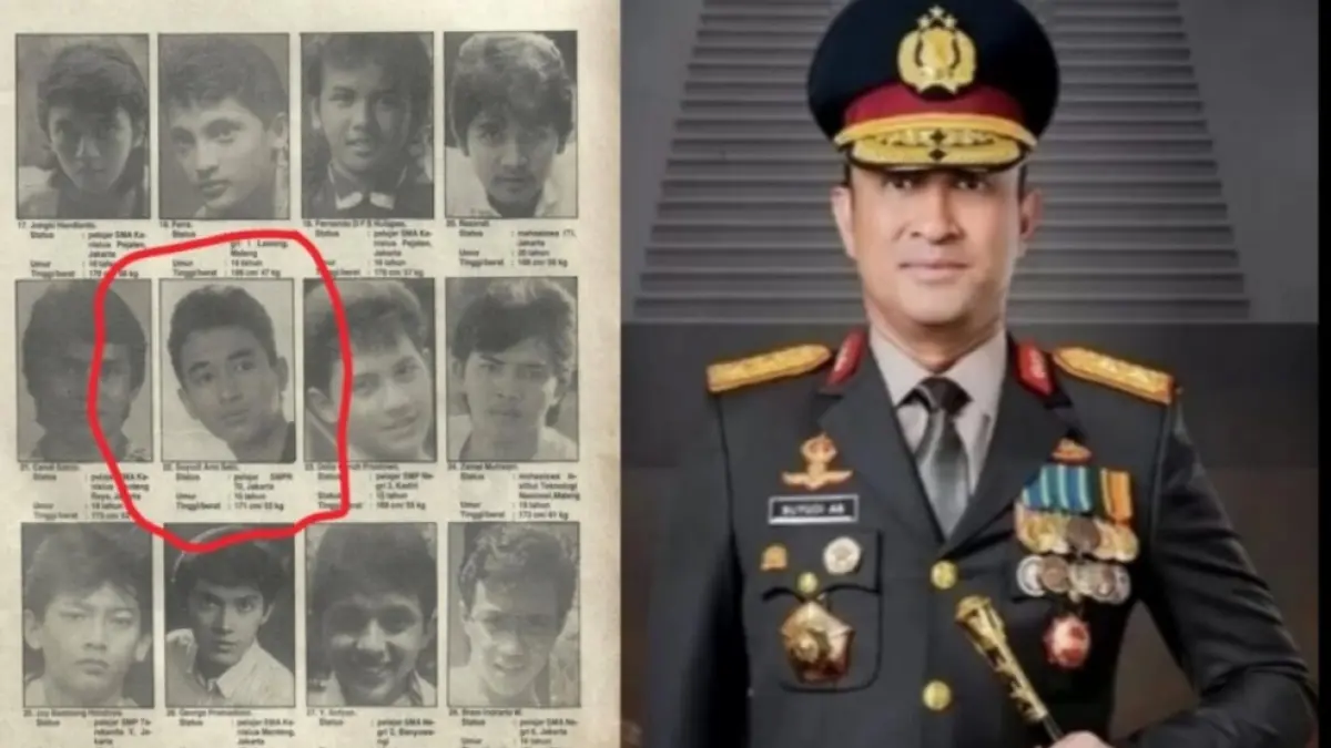 Halaman Cover Boy Majalah MODE 1988 dan Komjen Suyudi Ario Seto. (FOTO: istimewa)