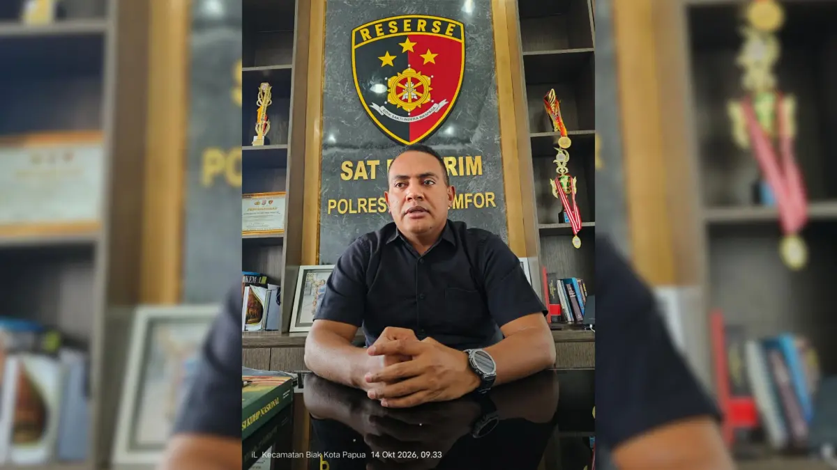 Kasat Reskrim Polres Biak Numfor, IPTU Dr. (c) Daniel Zeth Rumpaidus, S.H., M.H.